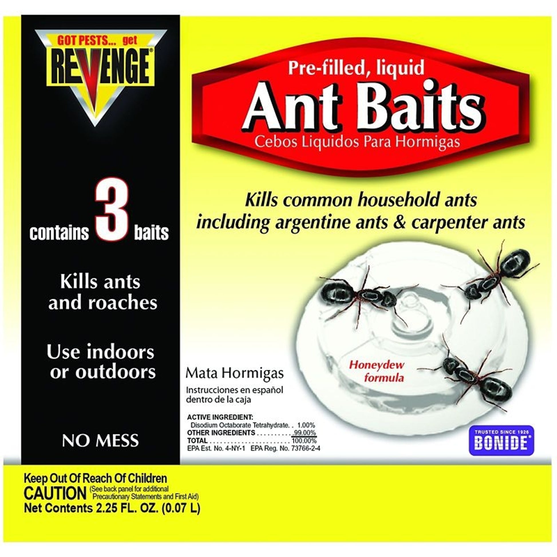 Revenge Pre-Filled Liquid Ant Baits 3 Pack