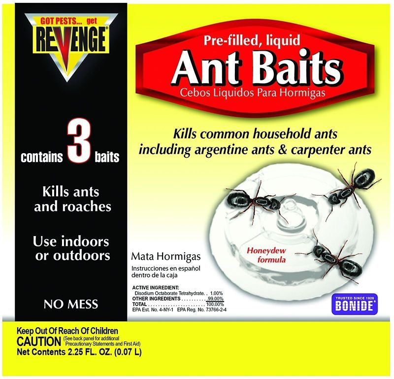 Revenge Pre-Filled Liquid Ant Baits 3 Pack