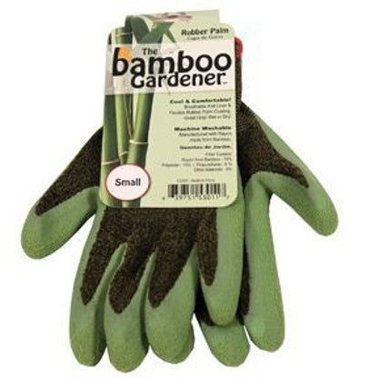 Bamboo Gardener Garden Gloves Small Green