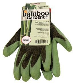 Bamboo Gardener Garden Gloves Small Green