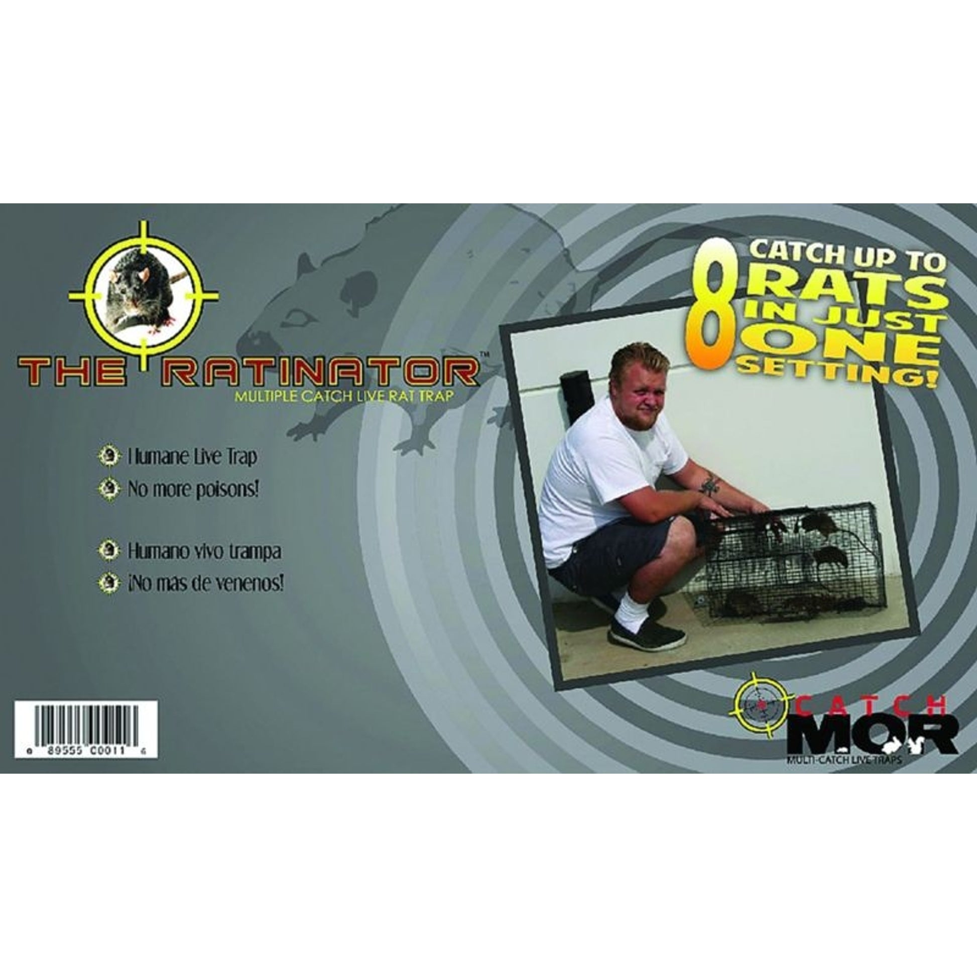 The Ratinator Multiple Catch Live Rat Trap Black