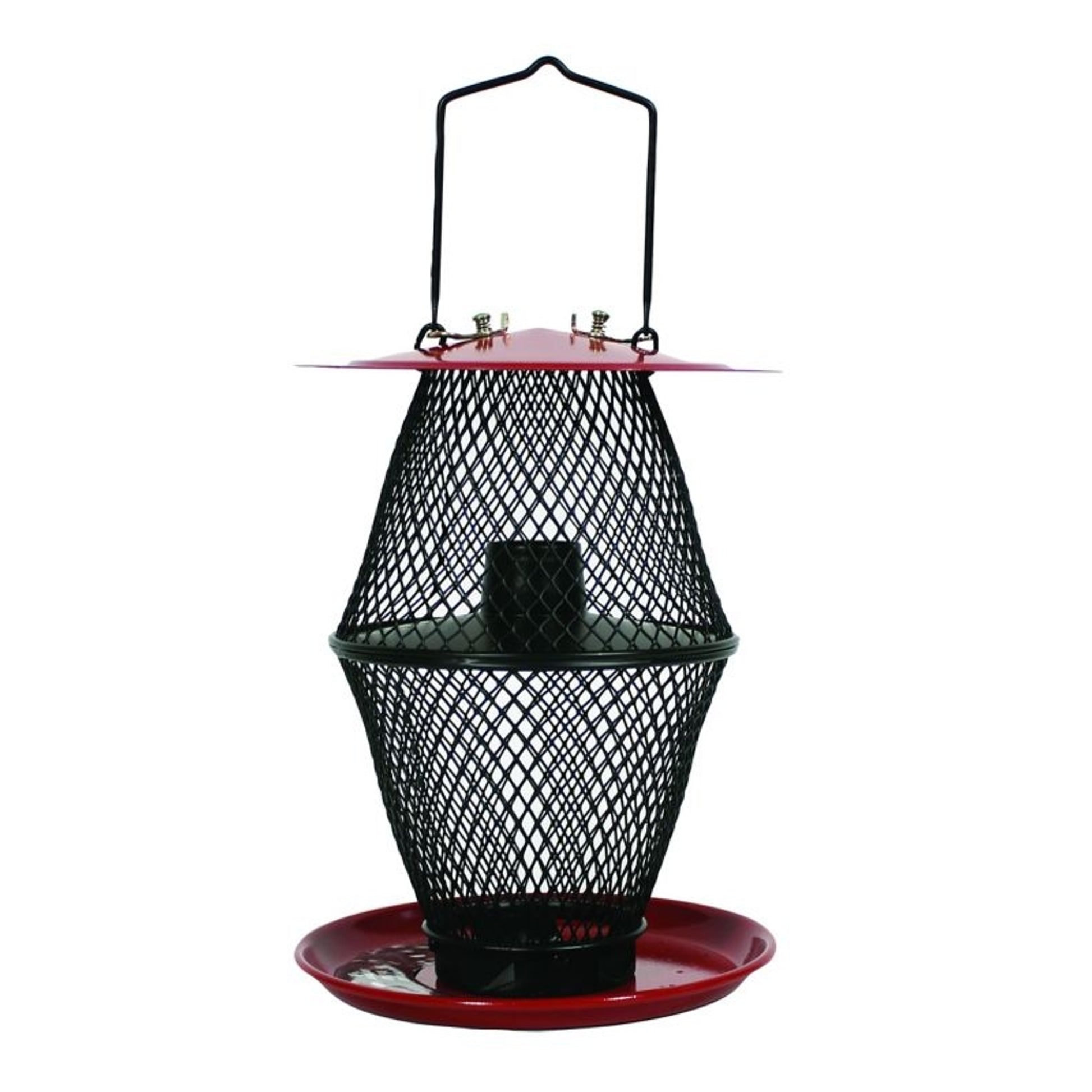 Sunflower Lantern Feeder with Tray 1.7lb Red/Blk