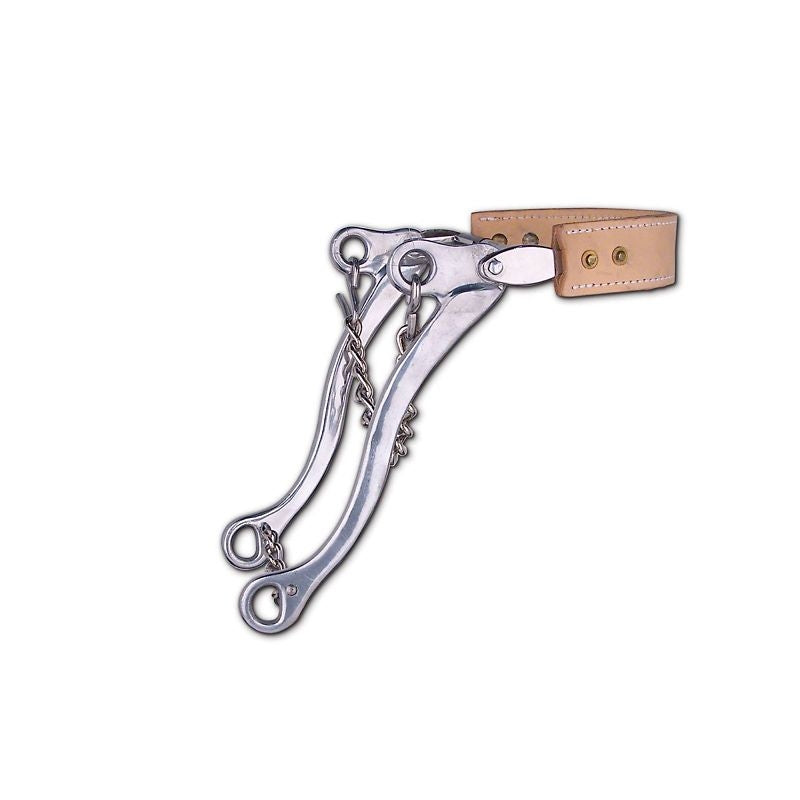 Toklat Aluminum Hackamore Flat Leather Noseband