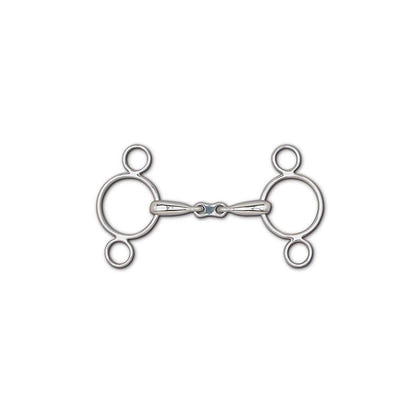 Toklat Hollow Mouth Frenchlink Snaffle 3Ring Gag 5
