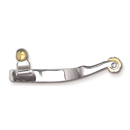 Toklat Mens Roping Stainless Steel Spur Brn