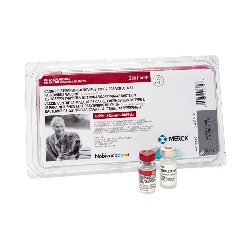Nobivac 1 DAPPvL2 Canine 25x1ml Canine Vaccine