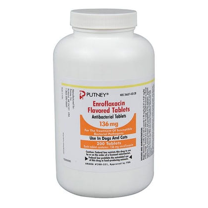 Enrofloxacin Flavored 136mg