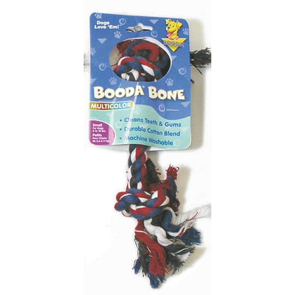 2 Knot Multicolor Rope Bone Dog Toy