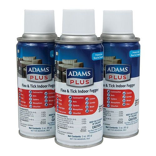 Adams Plus Fogger 3 Pack - 3 ounce each