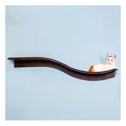 Refined Feline Lotus Branch Cat Shelf