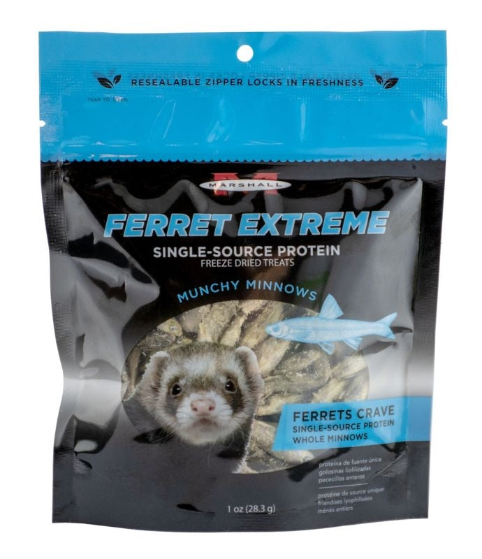 Marshall Freeze Dried Munchy Minnows Ferret Treat