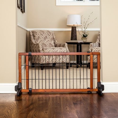 Carlson Pet Freestanding Extra Wide Wood Pet Gate