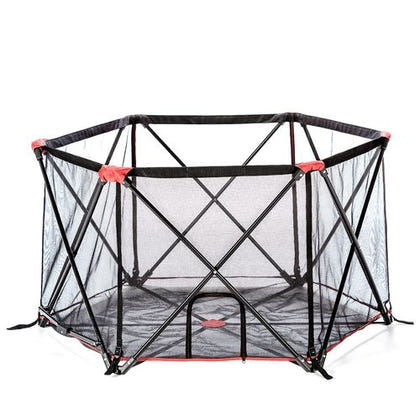Carlson Pet Portable Six-Panel Red Pet Pen