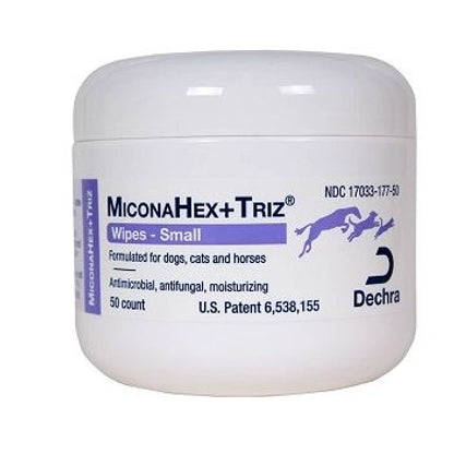 Miconahex Plus Triz Wipes 50 Count Jar