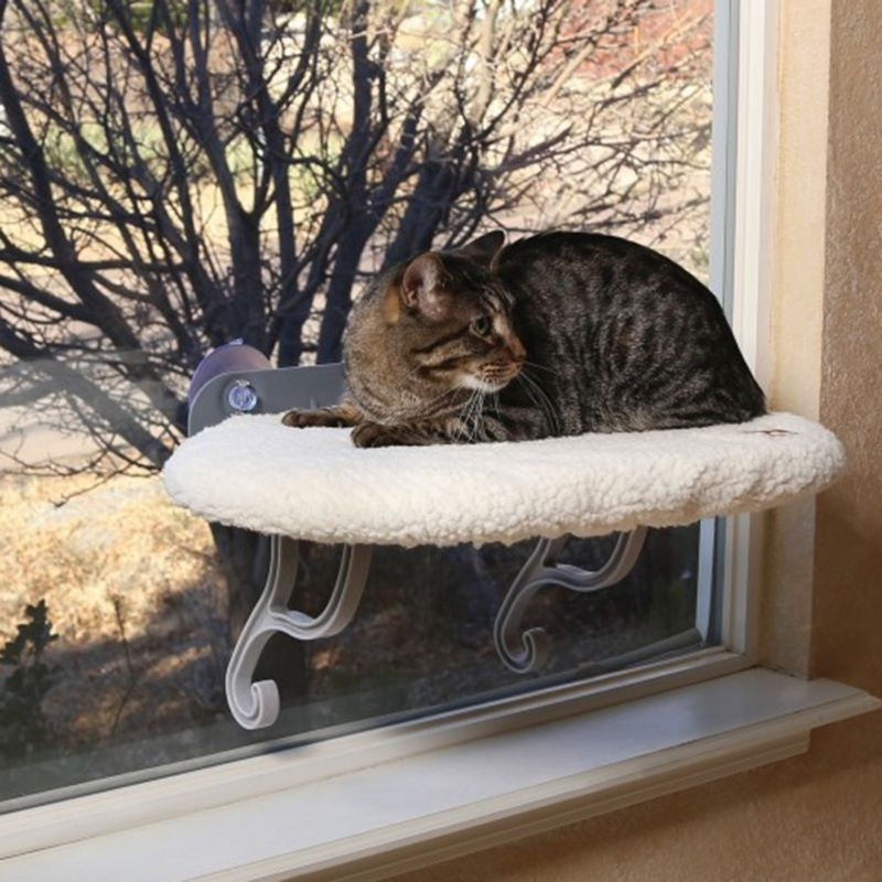 KH Mfg White Universal Mount Kitty Sill