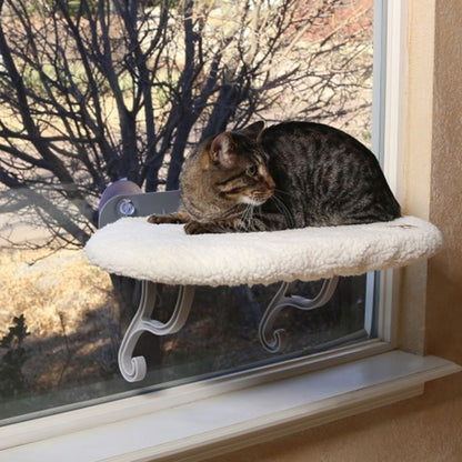 KH Mfg White Universal Mount Kitty Sill