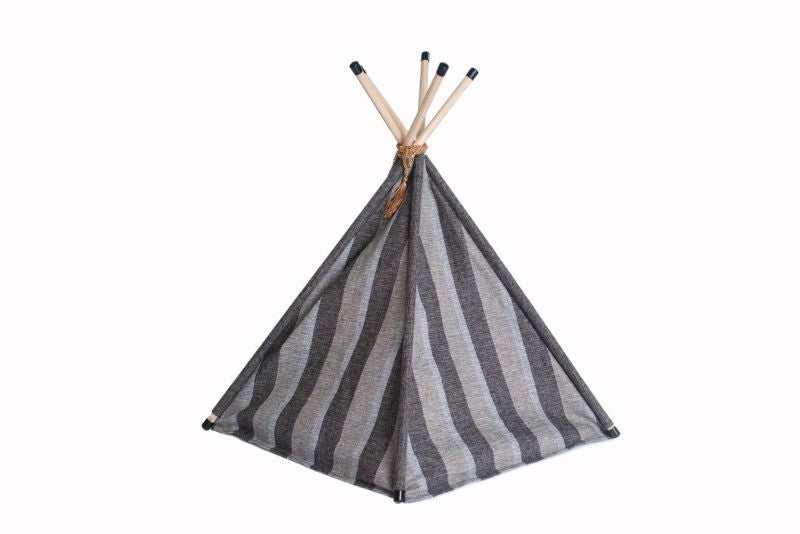 Armarkat Striped Teepee Style Cat Bed