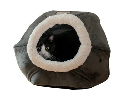 Armarkat Gray Velvet Cat Bed