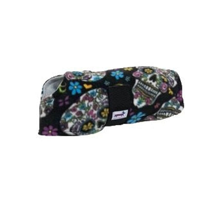 Snugpups Black Sugar Skulls Fleece Dog Coat