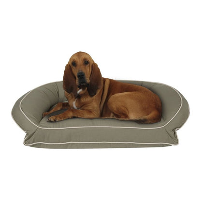 Carolina Pet Sage/Khaki Canvas Bolster Bed
