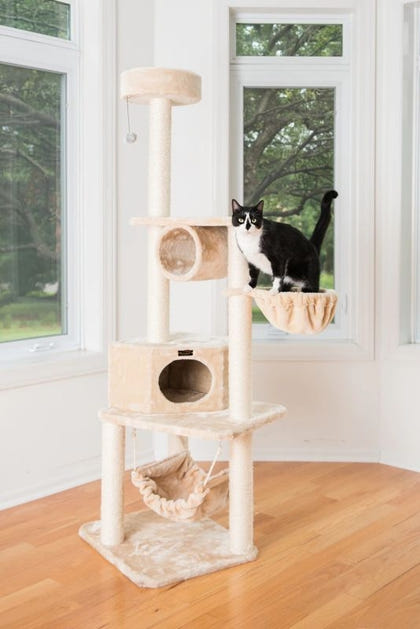 Armarkat Real Wood A7204 Entertainment Cat Tower