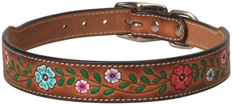 Weaver Painted Floral Dog Collar