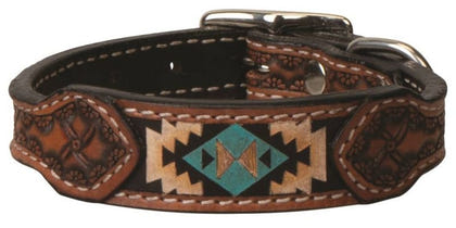 Weaver Painted Aztec Dog Collar