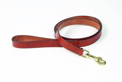 Shires Digby Fox Flat Leather Dog Lead