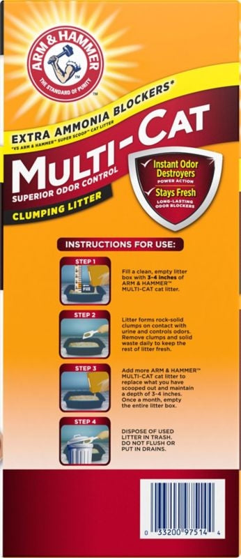 Arm And Hammer Multi Cat Clumping Litter