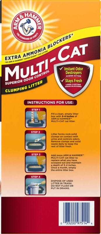 Arm And Hammer Multi Cat Clumping Litter