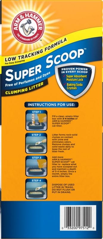 Arm And Hammer Super Scoop Clumping Litter