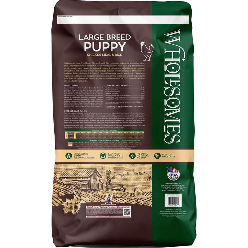 Wholesomes Large Breed Puppy Food