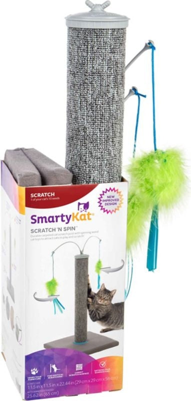 Smartykat Scratch Ftn Spin Scratching Post With Spin