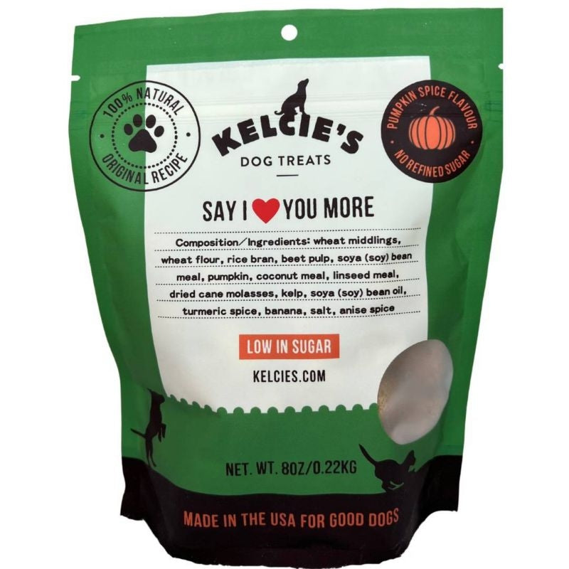 Kelcies Pumpkin Spice Dog Treats 8 Oz