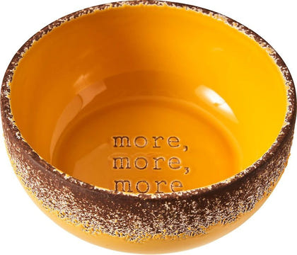 Spot More More Stoneware Dog Dish