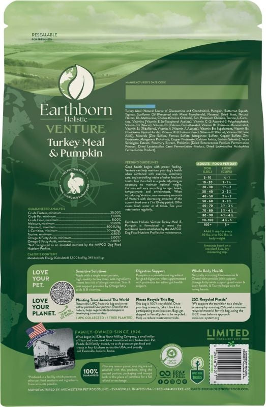 Earthborn Holistic Venture Dog Food