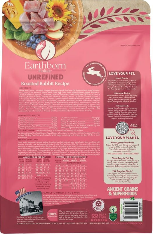 Earthborn Holistic Unrefined Dog Food