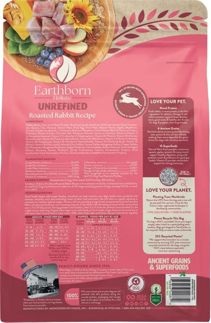 Earthborn Holistic Unrefined Dog Food