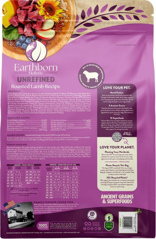 Earthborn Holistic Unrefined Dog Food