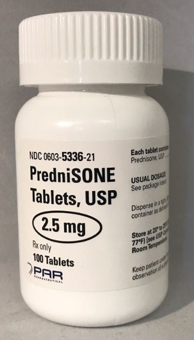 Prednisone 2.5mg Tablet