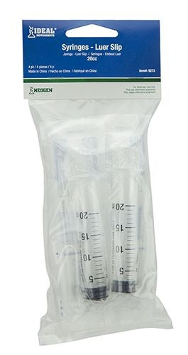 Ideal Disposable Luer Slip Syringe Pack