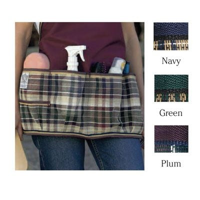 Kensington Grooming Apron Blue Ice Plaid