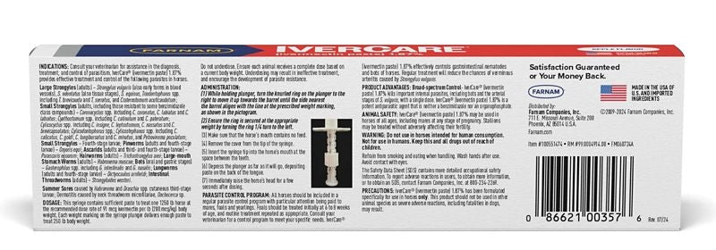 IverCare 1.87% Ivermectin Paste Wormer