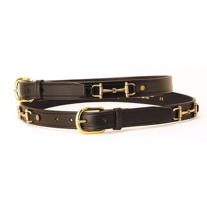 Tory Leather 1 Inch Snaffle Bit Belt