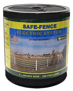 Safe Fence 1 1/2in Wide Poly Tape 200 Ft