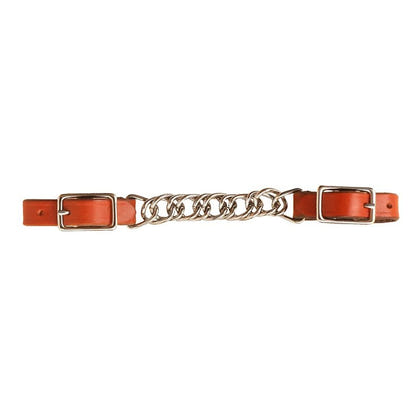 Tory Flat Twisted Chain Curb Strap Bk/Gry