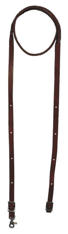Five Plait Latigo Roping Rein 3/4in x 7 1/2ft Red