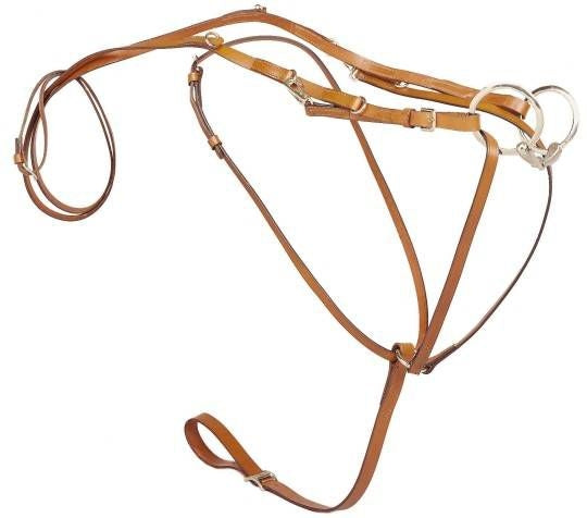 Tory German Martingale/Reins Center Buckle Blk