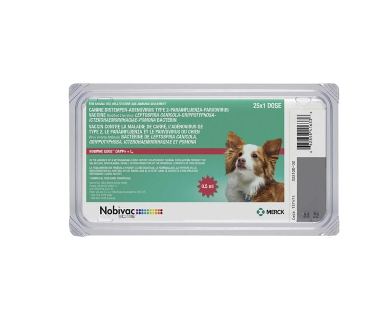 Nobivac 1-DAPPv+L4 Canine Vaccine 25 vial x 1 Dose