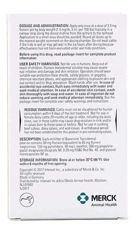 Banamine transdermal